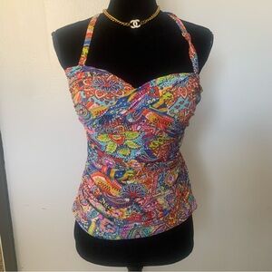 Anchor Blue Multicolor Paisley Camisole